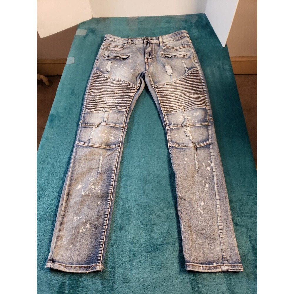 Freehold Jeans Mens Blue Sz 32x32 Stretch Pants Skinny Denim Hip Hop Casual